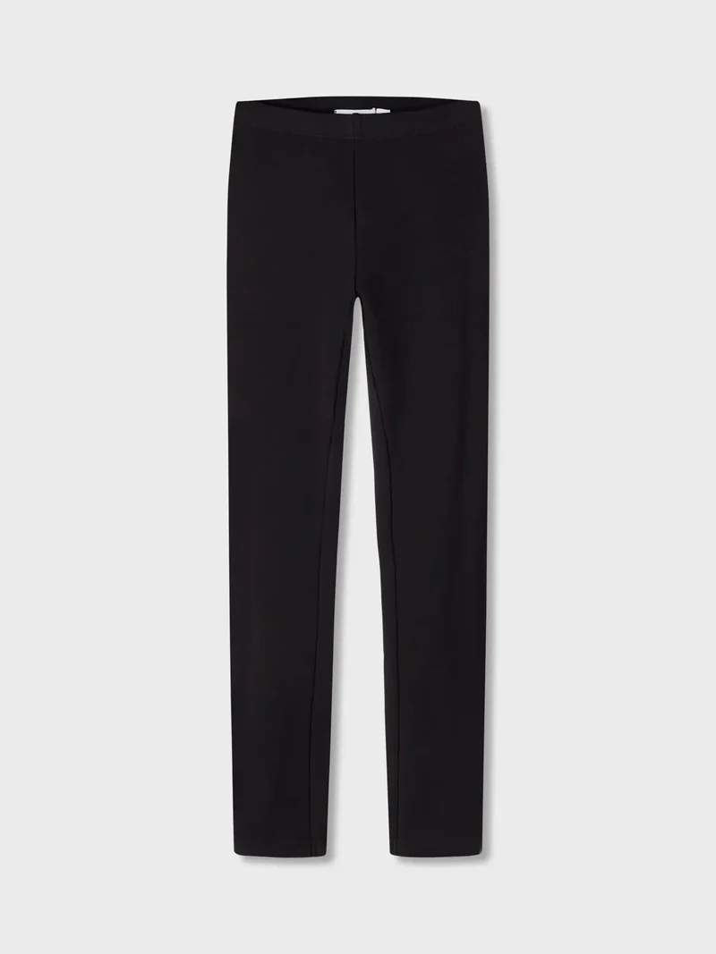 Leggings Davina med borstad insida, svart