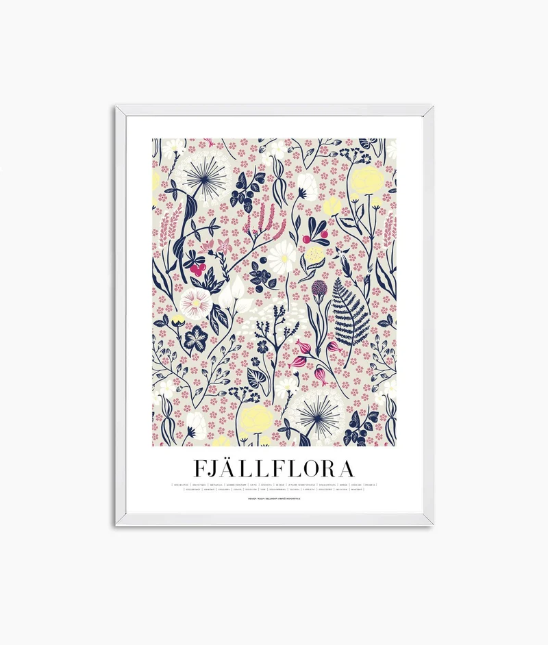 POSTER “Fjällflora” 30X40