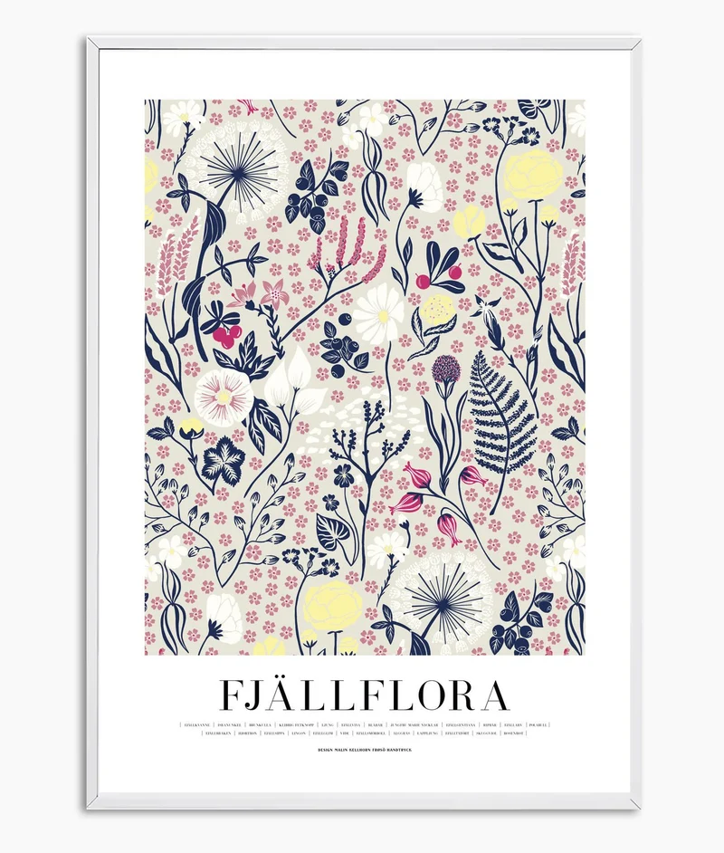 POSTER “Fjällflora” 50X70