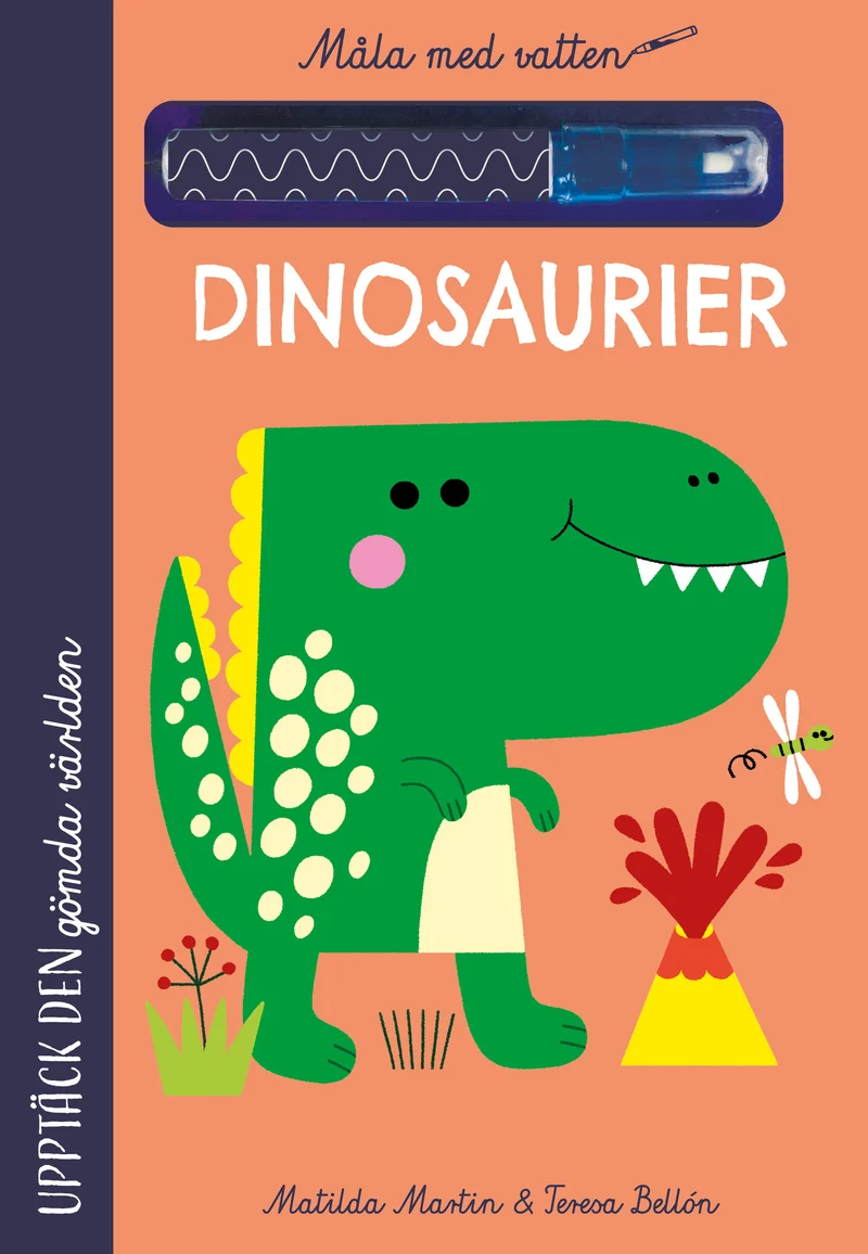 Vattenmålning upptäck den gömda världen- dinosaurier