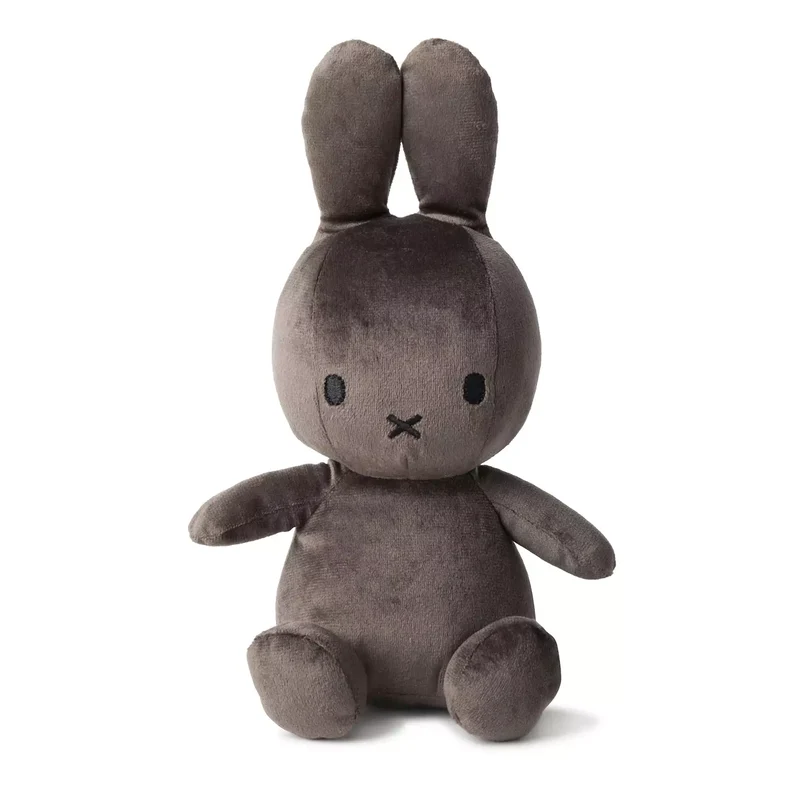 Miffy Velvetine - 23 cm, Dark Grey