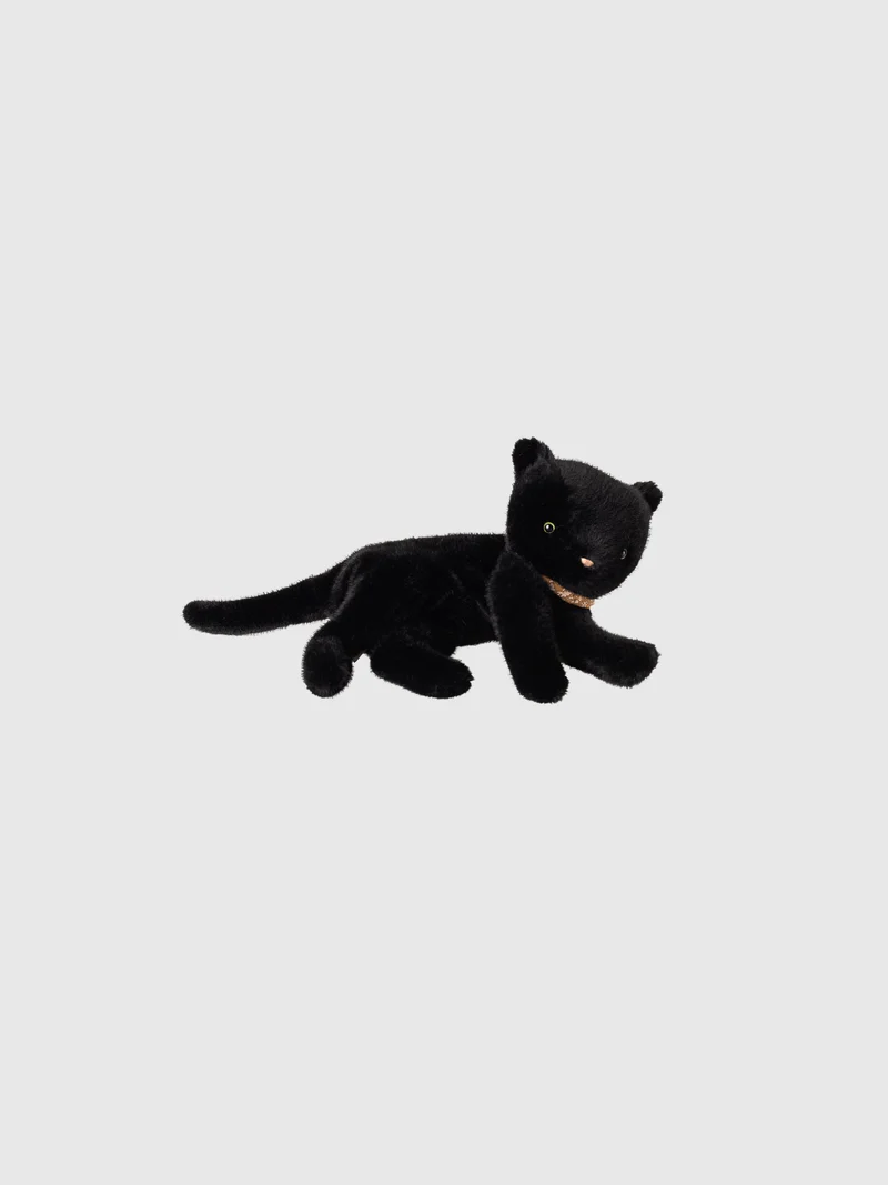 Sleeping kitten medium svart