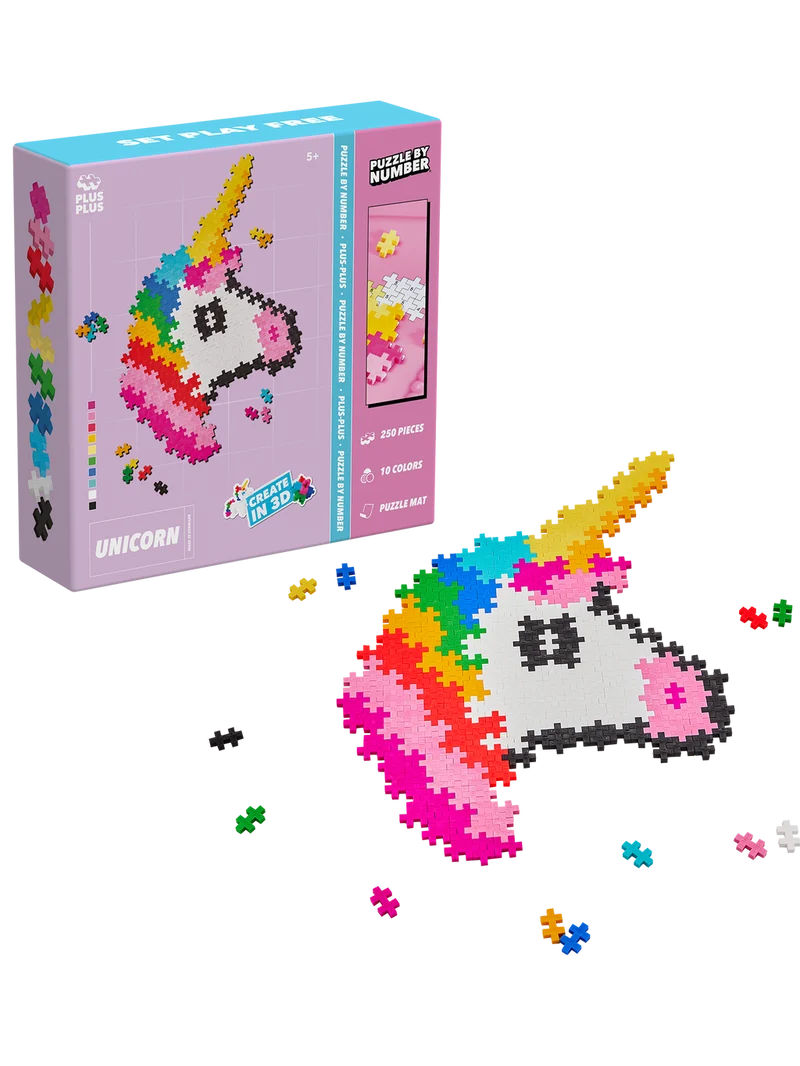 Puzzle by Numbers Enhörning