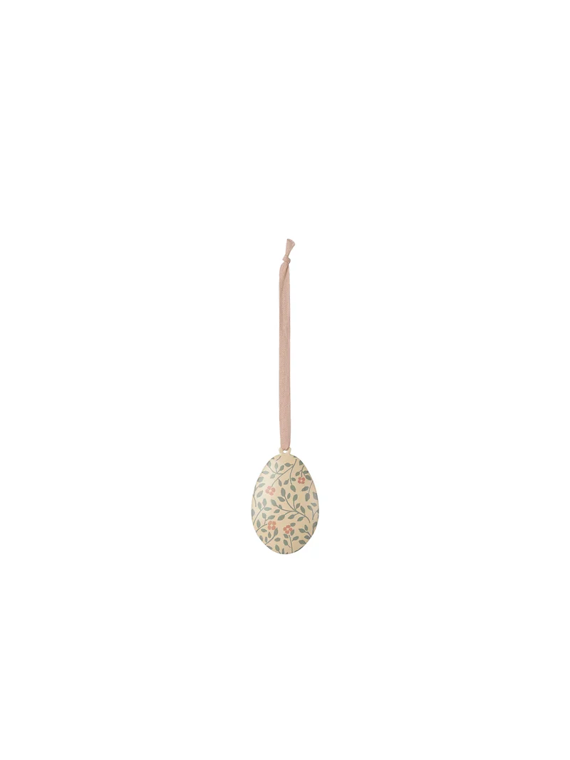 Metallhänge ägg - branches, olive