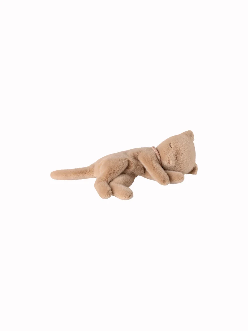 Sleeping Kitten Small, cream peach