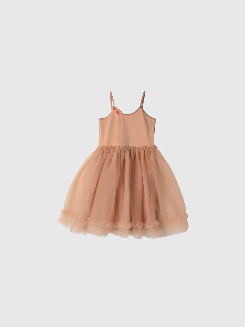 Ballerinaklänning med tyll 2-3 år ljusrosa
