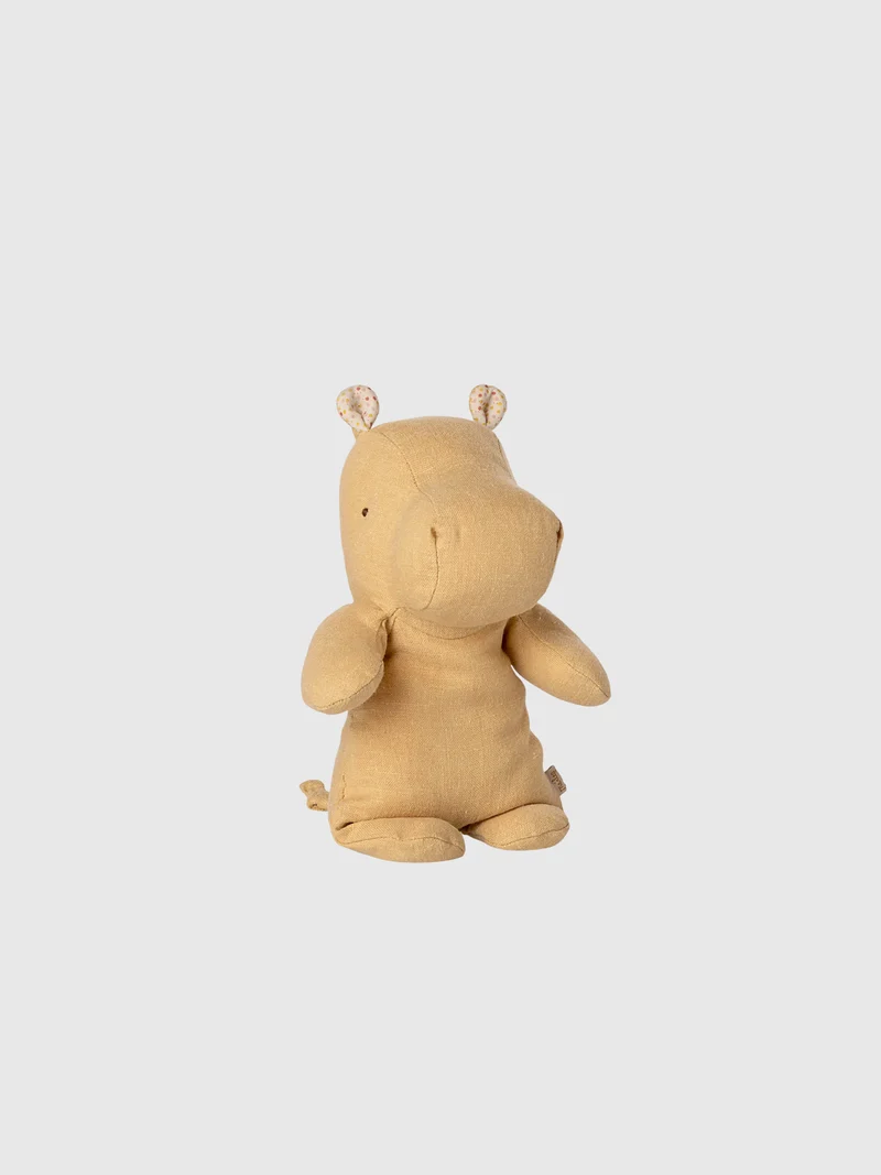 Flodhäst, small, cream yellow