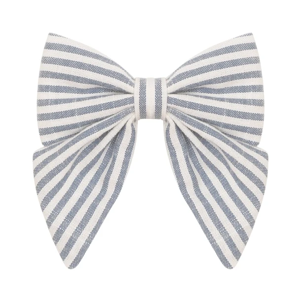 Hårclip bow seaside stripe