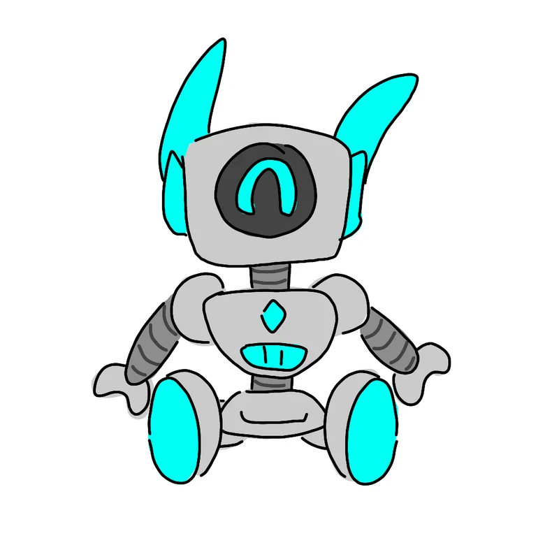 Custom robot plush from OC drawing