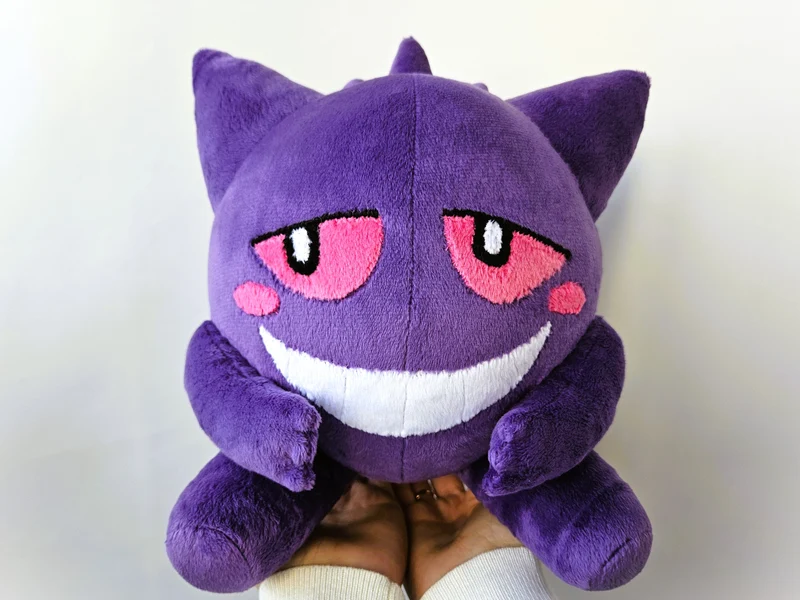 Custom Clefairy with Gengar plushies and a heart in the middle
