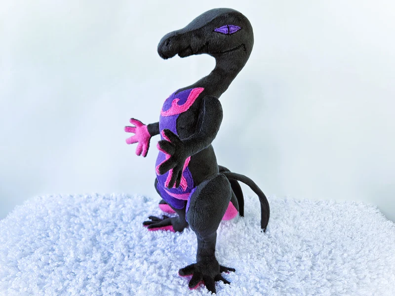 Handmade custom Salazzle dragon plush