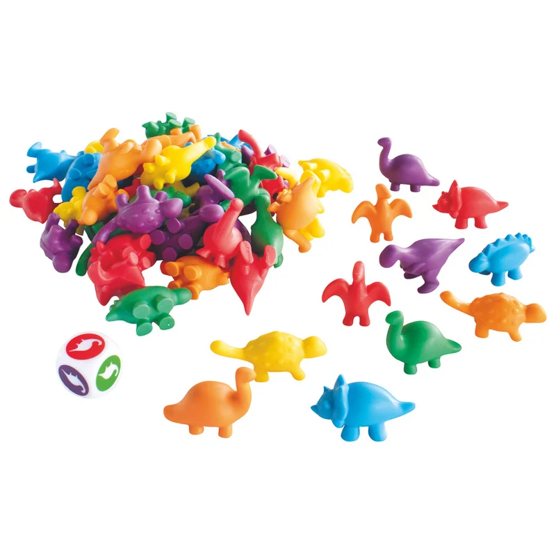 Färgsortering, dinosaurier 60 st
