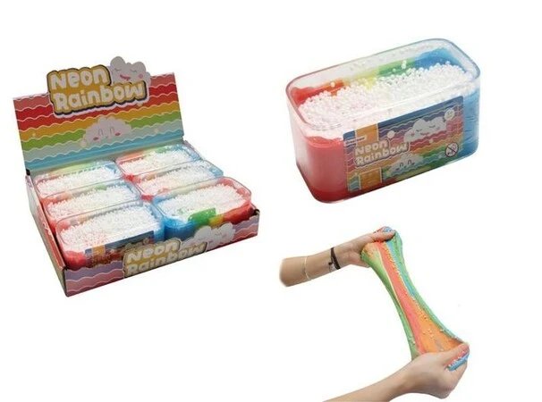 Slime Neon Regnbågsfärger