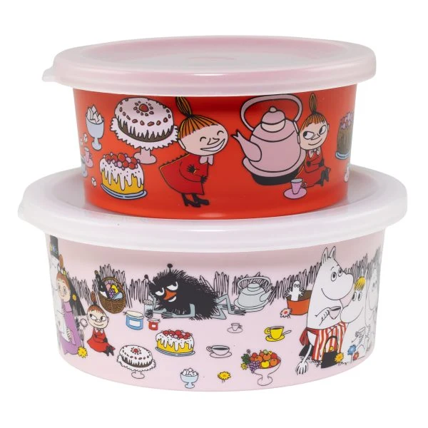 Mumin Picknick Lilla My, Snackbox, 2-pack