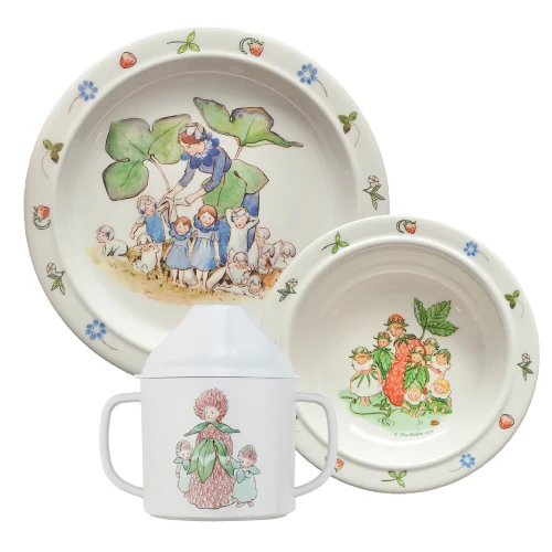 Elsa Beskow Blomsterbarn, Barnservis, 3-del