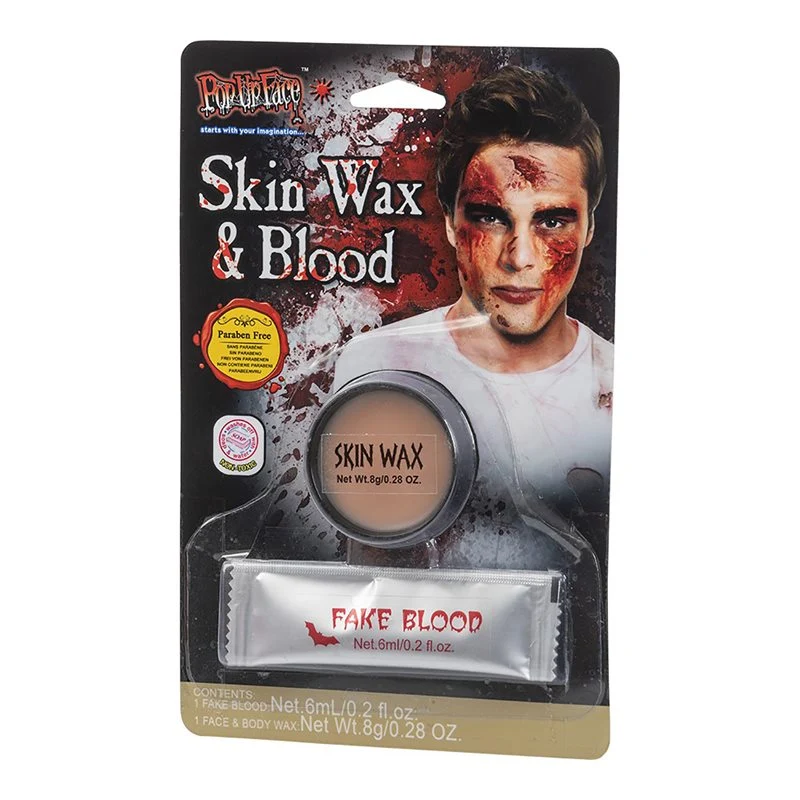 Halloween hudvax & fejkblod