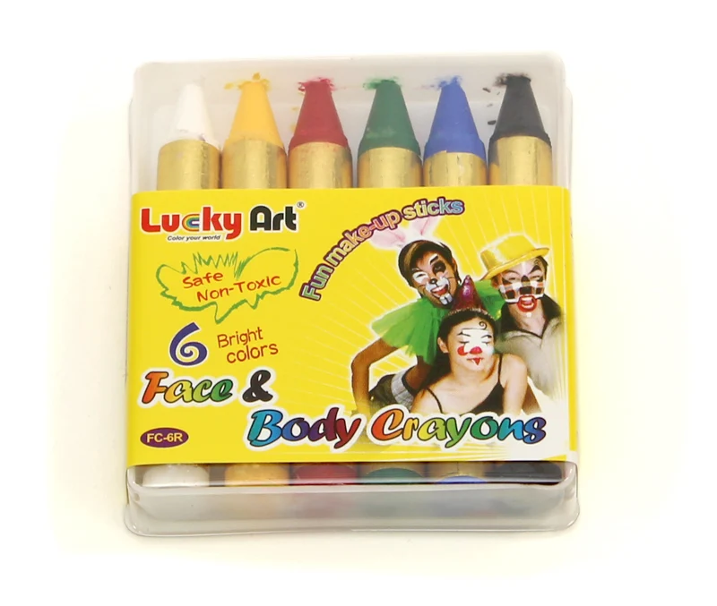 Ansiktskritor, 6-pack
