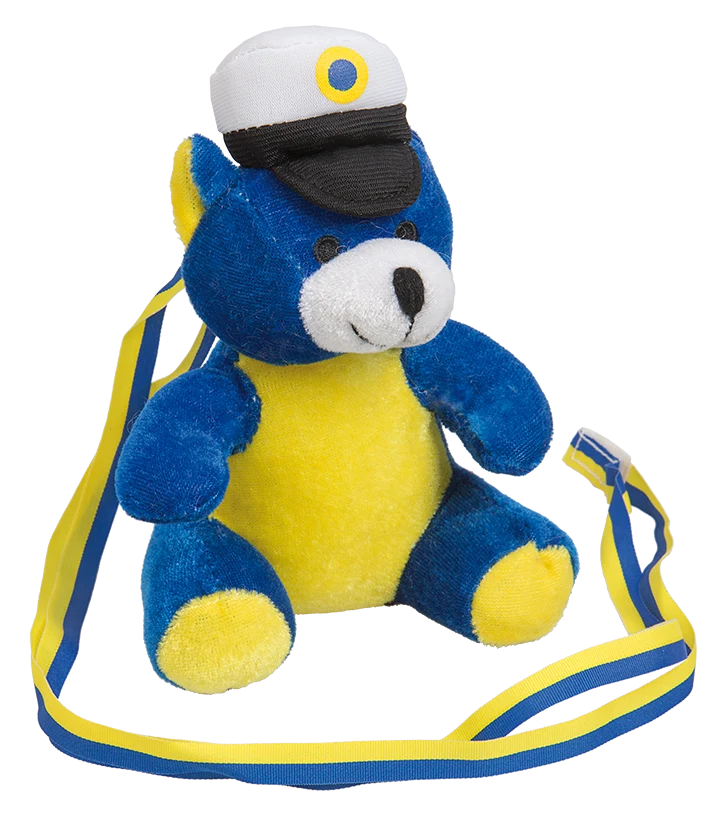 Blågul Student nalle