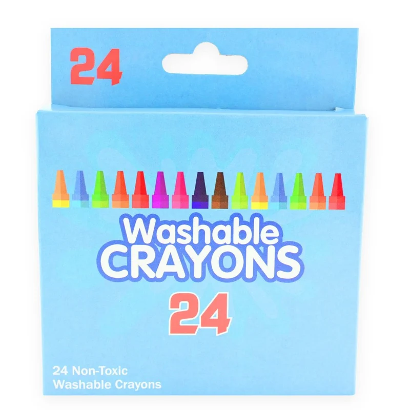 Washable Crayons – 24-pack
